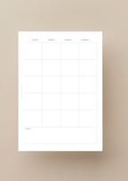 Calendario mensual 2 paginas