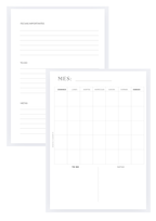 calendario mensual 1 pagina