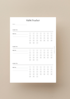 Habit tracker mensual