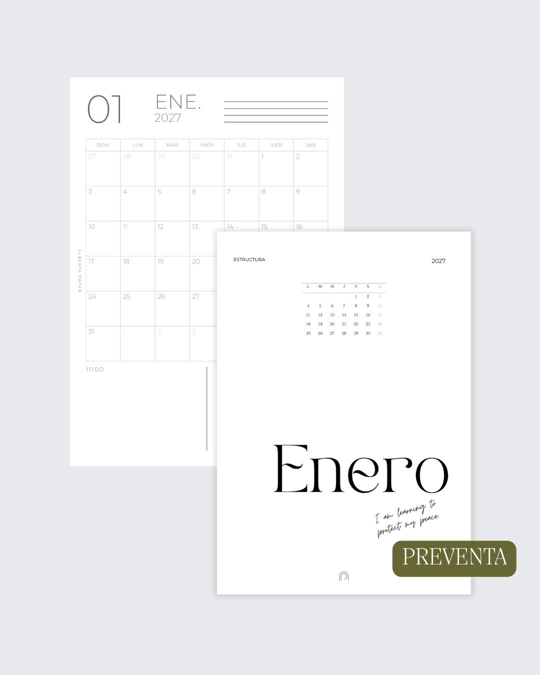 Agenda transparente  | anillos plateados | A5 |