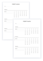 Habit tracker mensual