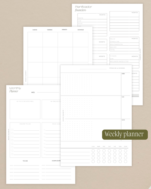Agenda transparente  | anillos plateados | A5 |