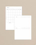 Agenda transparente  | anillos plateados | A5 |