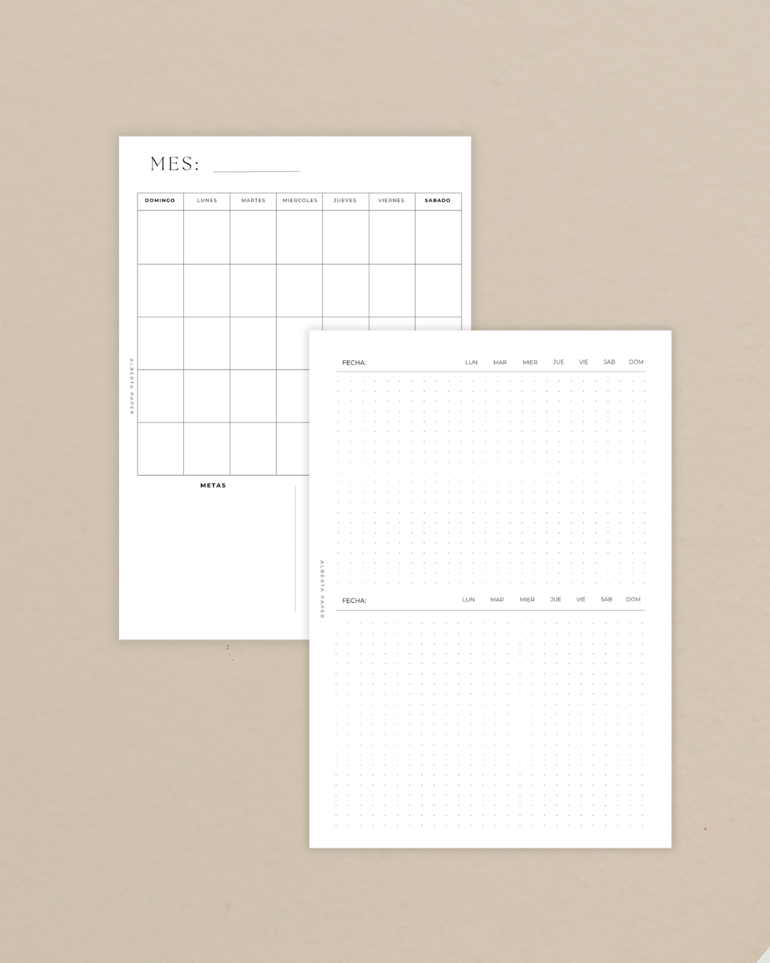 Agenda transparente  | anillos plateados | A5 |